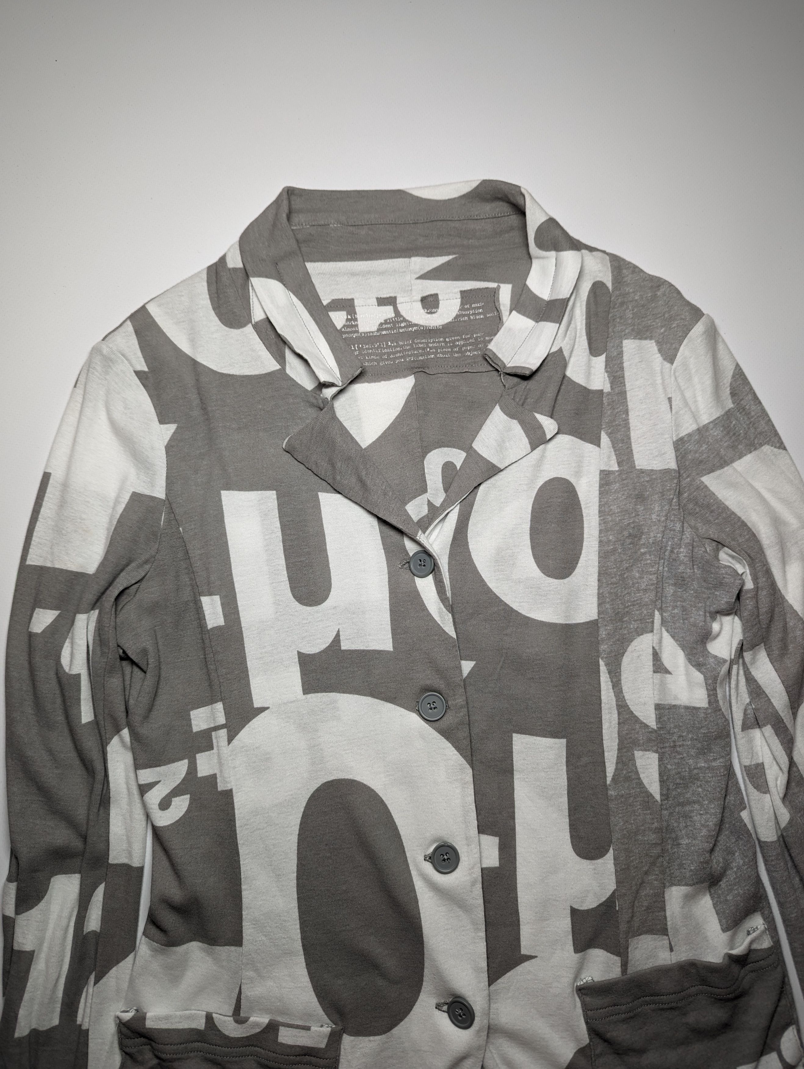 Rundholz Rundholz Gray white Number Print Cardigan Size S / US 4 / IT 40 - 4 Thumbnail