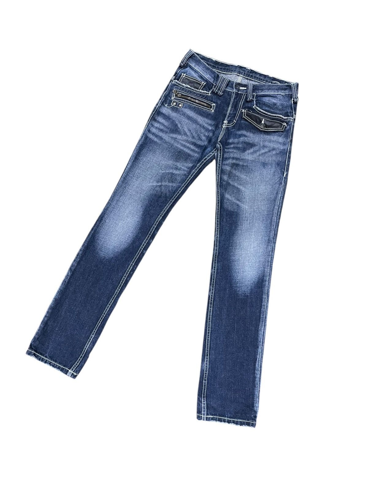 Le Grande Bleu (L.G.B.) Semantic Design Rockers Lowrise Jeans Size US 30 / EU 46 - 4 Thumbnail