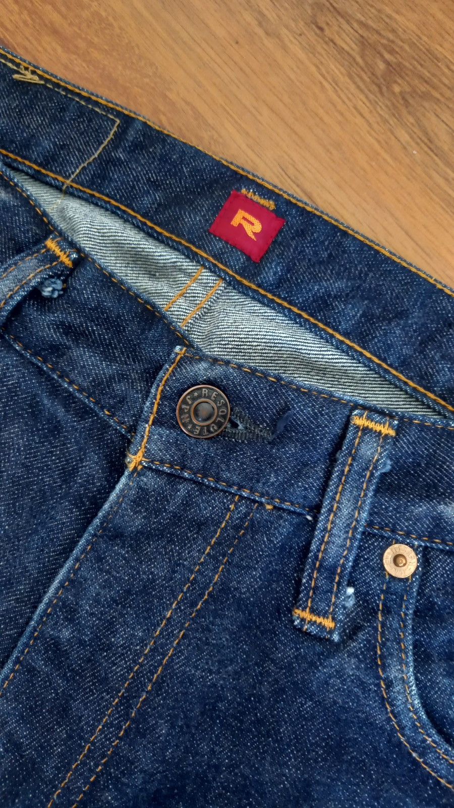 RESOLUTE Resolute 712 Denim Blue Jeans Made In Japan W31 Selvedge Size US 31 - 2 Thumbnail