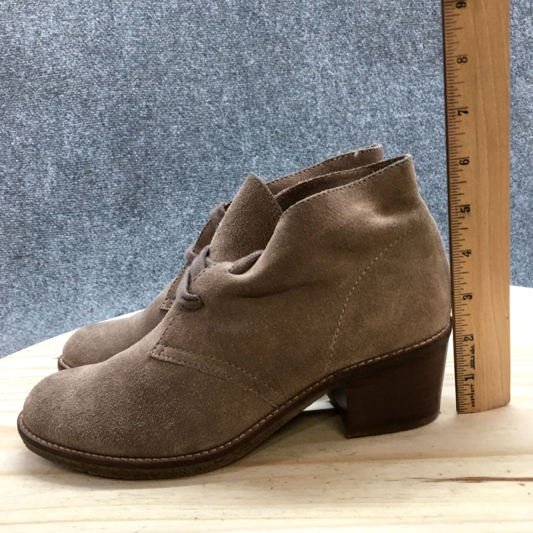 Dolce Vita Dolce Vita Boots Womens 9 Casual Lace Up Ankle Bootie Brown Suede Block Heels Boots Brown Suede Block Heels Womens 9 Size US 9 / IT 39 - 6 Thumbnail