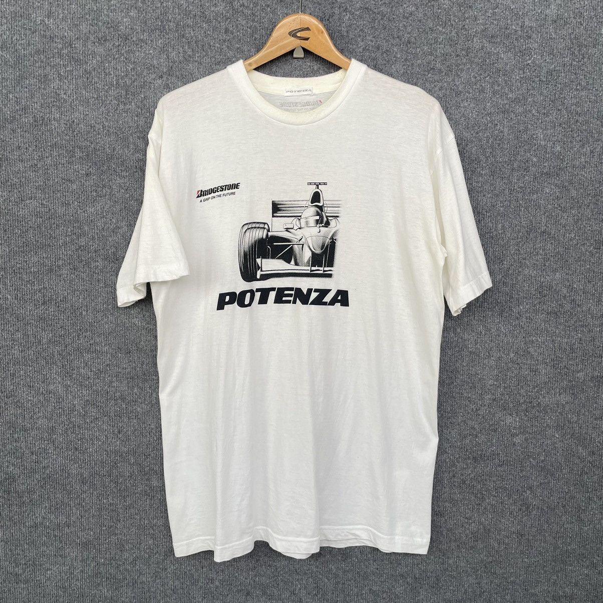 Formula 1 × Vintage 1990s Bridgestone Potenza Racing Formula 1 Sponsor Tee Size US L / EU 52-54 / 3 - 1 Thumbnail