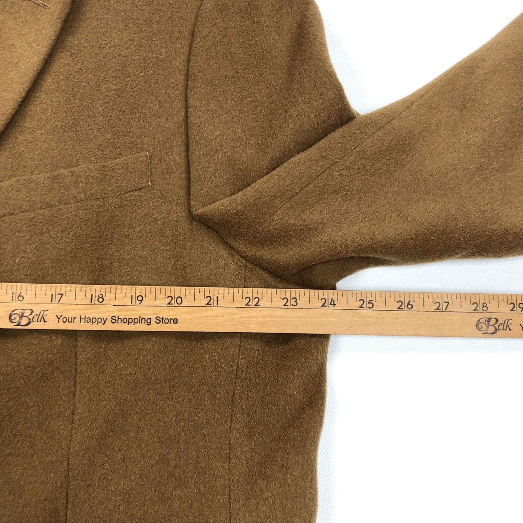 Ralph Lauren Ralph Lauren Men’s 46L Camel Hair Two Button Blazer Jacket Brown Size 46R - 5 Thumbnail