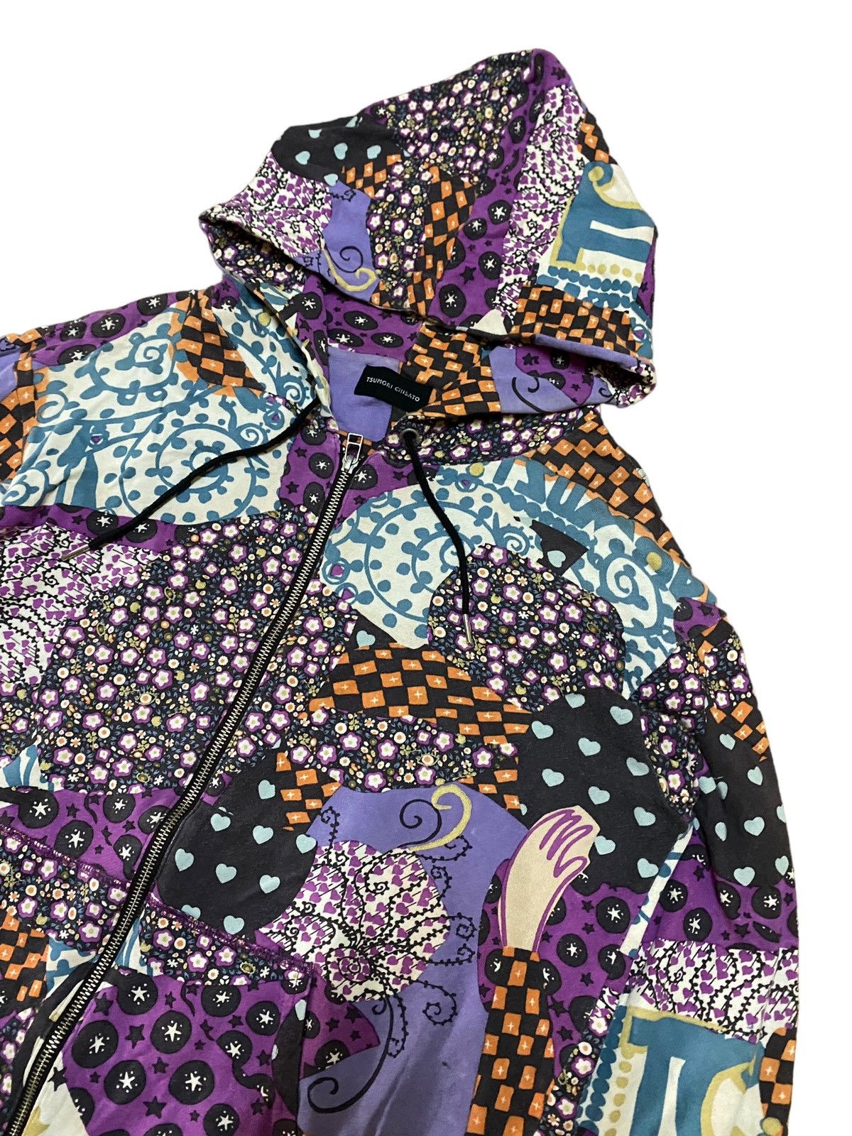 Tsumori Chisato 💥Avant Garde Tsumori Chisato Patchwork Zipper Hoodie Size M / US 6-8 / IT 42-44 - 3 Thumbnail