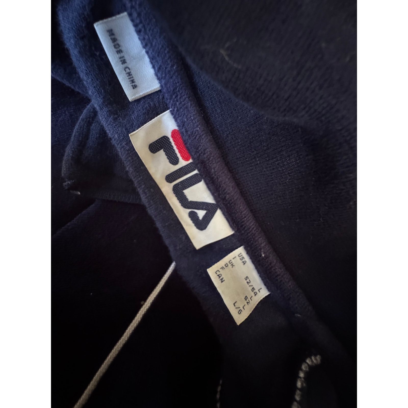 Fila Vintage Y2K FILA Blue Velour Track Suit Sweatsuit Mens Large Size 38R - 2 Thumbnail