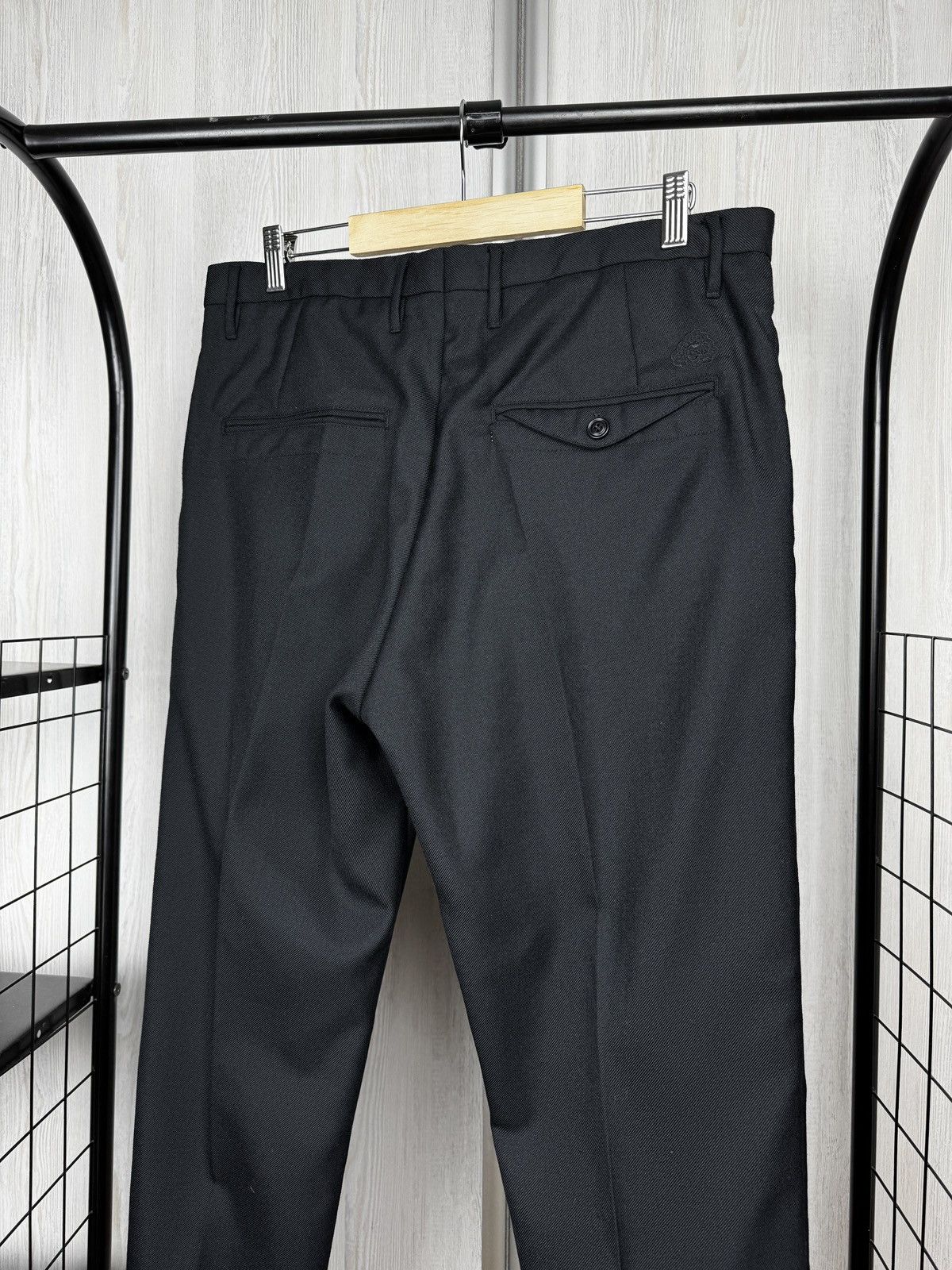 Diesel Diesel Black Wool blend classic unformal casual pants Size US 31 - 6 Thumbnail