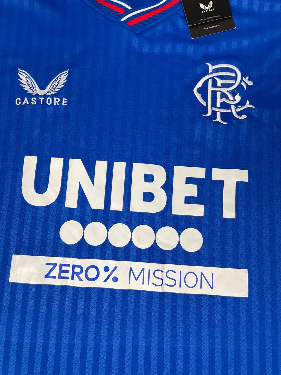 Castore NEW Castore Glasgow Rangers 2023 2024 Home Shirt Jersey Size US XXL / EU 58 / 5 - 4 Thumbnail