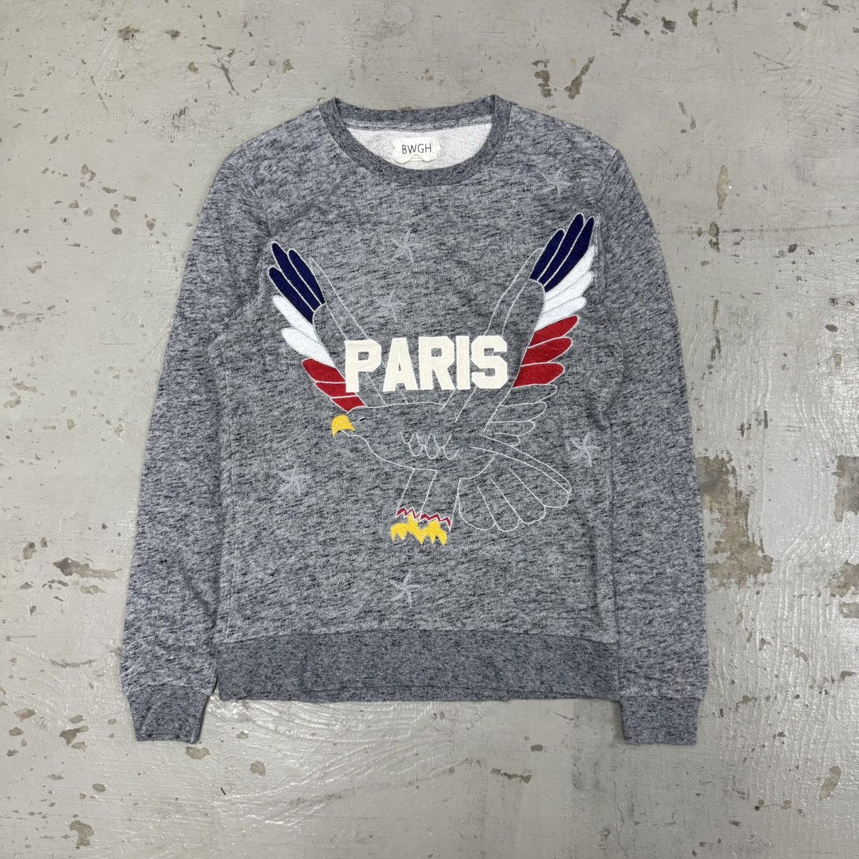 Brooklyn We Go Hard BWGH Paris Eagle Logo Embroid Sweatshirt Size US S / EU 44-46 / 1 - 1 Thumbnail