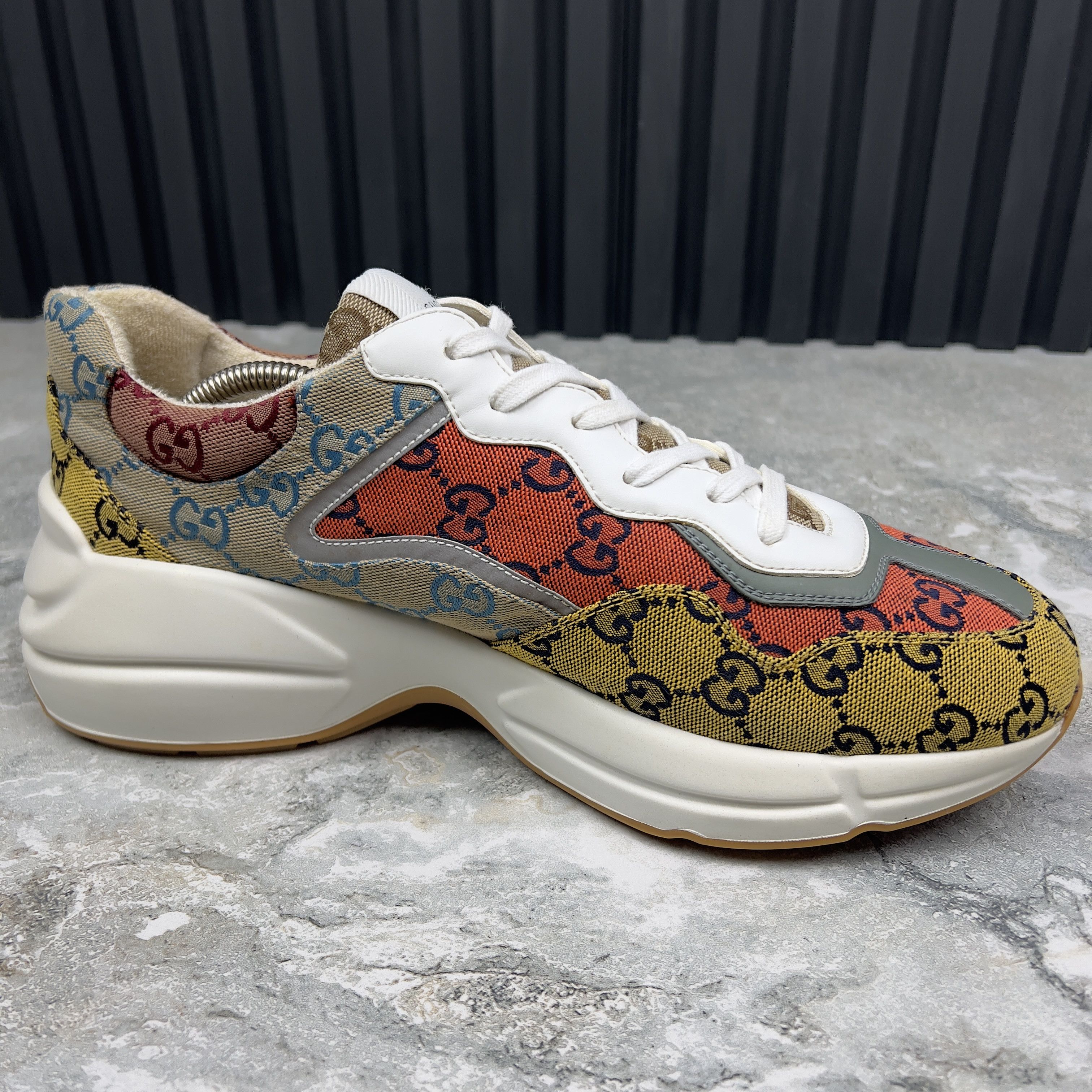 Gucci Gucci GG Rhyton Sneakers Canvas Fabric Size US 9.5 / EU 42-43 - 6 Thumbnail