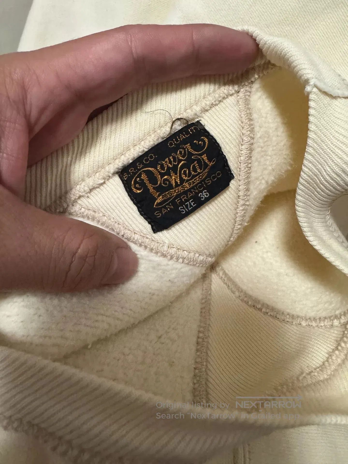 Freewheelers Freewheelers Lightweight Cream Hoodie. Size US M / EU 48-50 / 2 - 5 Thumbnail