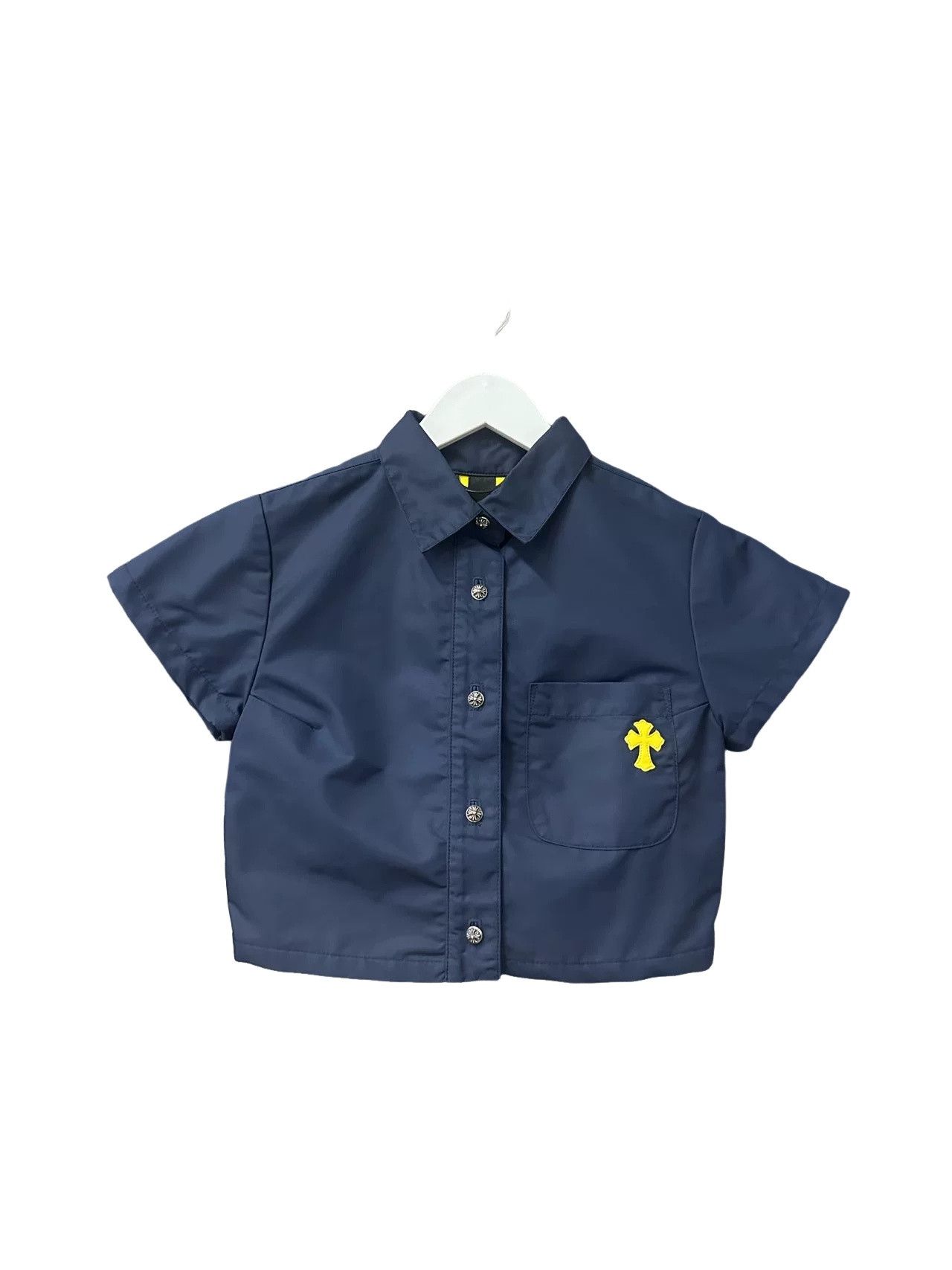 Chrome Hearts Chrome Hearts Yellow Cross Patch Nylon Shirt Size XS Size US XS / EU 42 / 0 - 1 Thumbnail