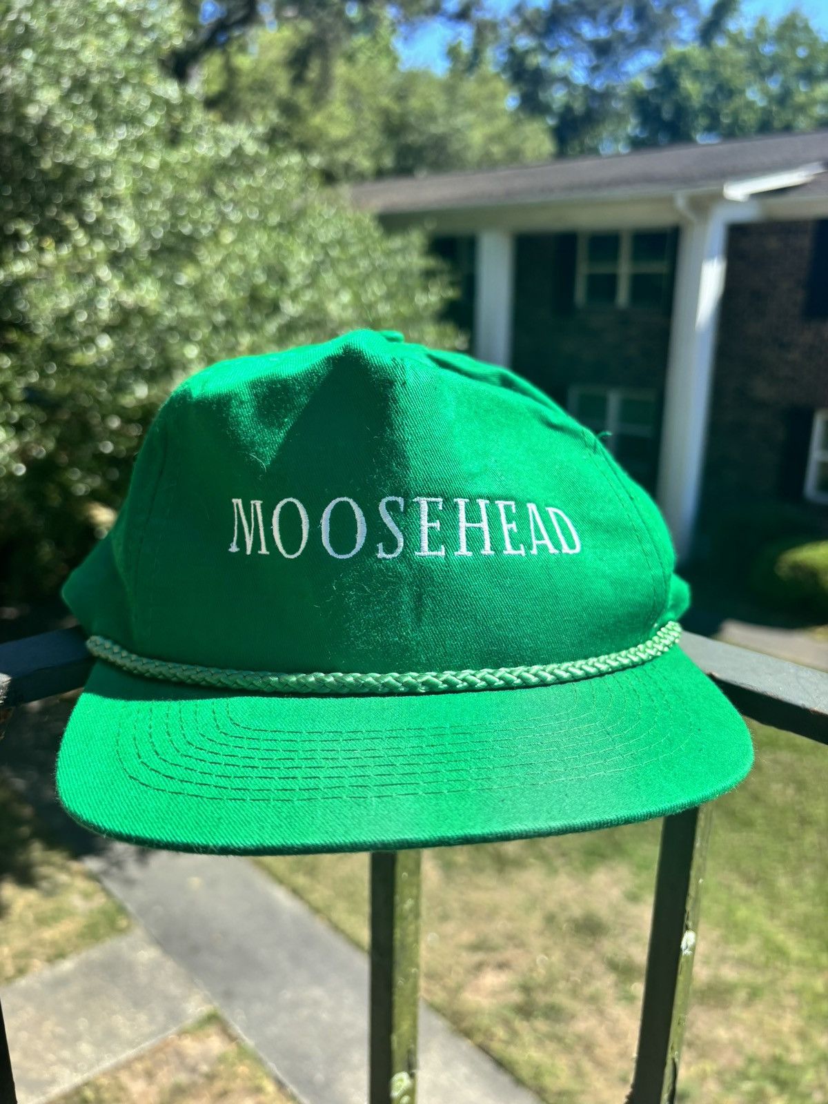Other Vintage 1980s Canadian Moosehead Lager Beer Rope Trucker Hat Size ONE SIZE - 1 Thumbnail