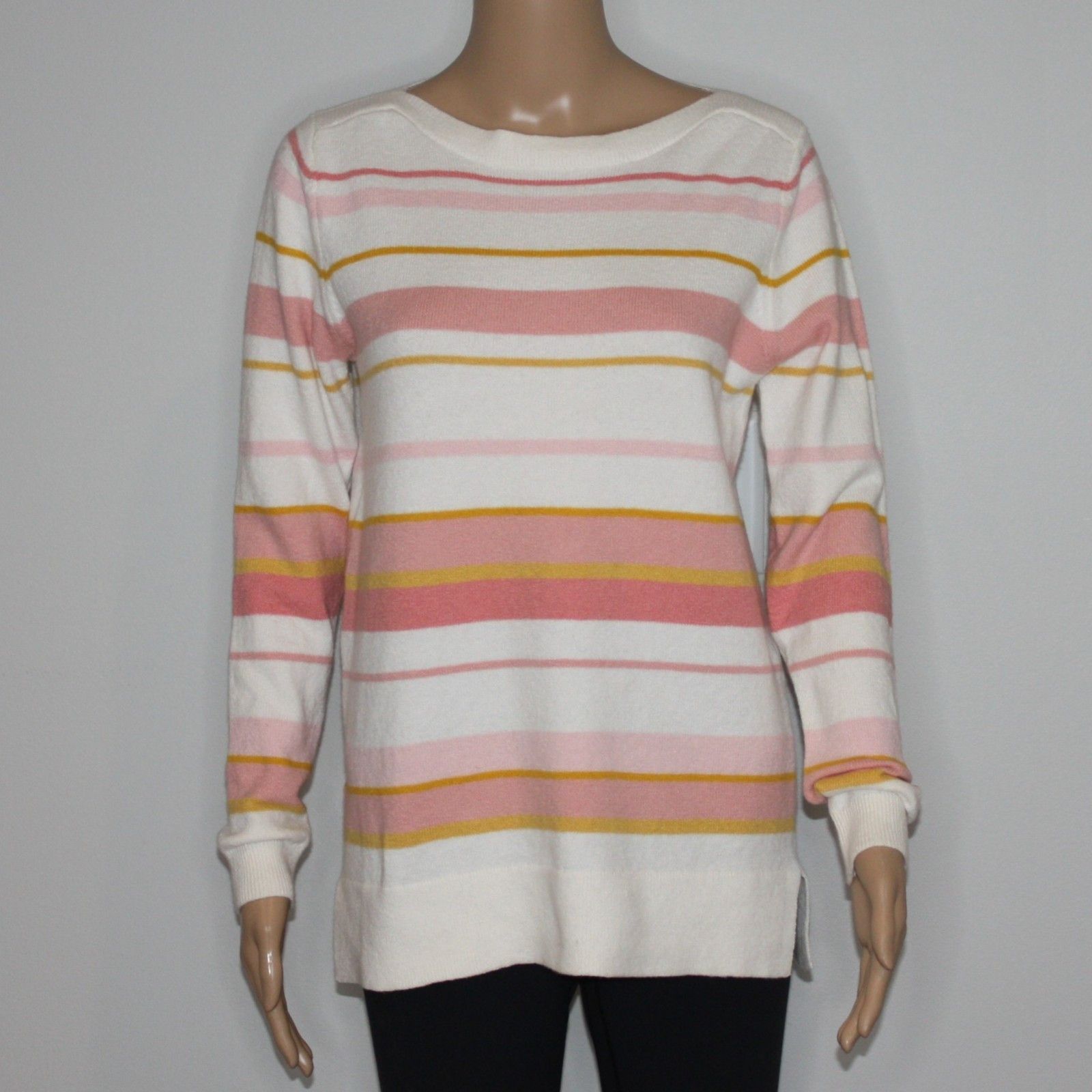 Loft Striped Boatneck Sweater in Pastel Colors & size Petite M Size M / US 6-8 / IT 42-44 - 7 Thumbnail