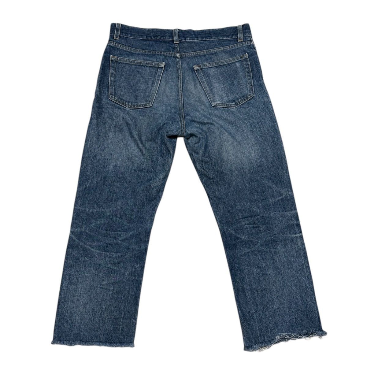 Helmut Lang ERALY 2000s HELMUT LANG CLASSIC CUT JEANS CUT OFF DENIM Size US 31 - 6 Thumbnail