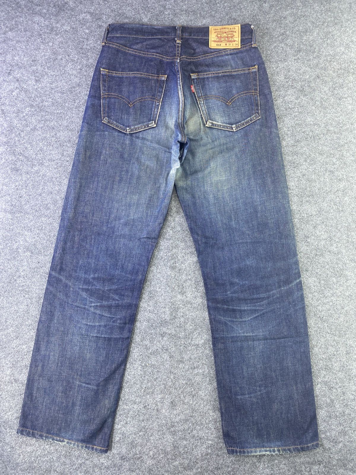Levi's × Vintage Vintage Levis 512 Blue Wash Jeans - J913 Size US 31 - 3 Thumbnail