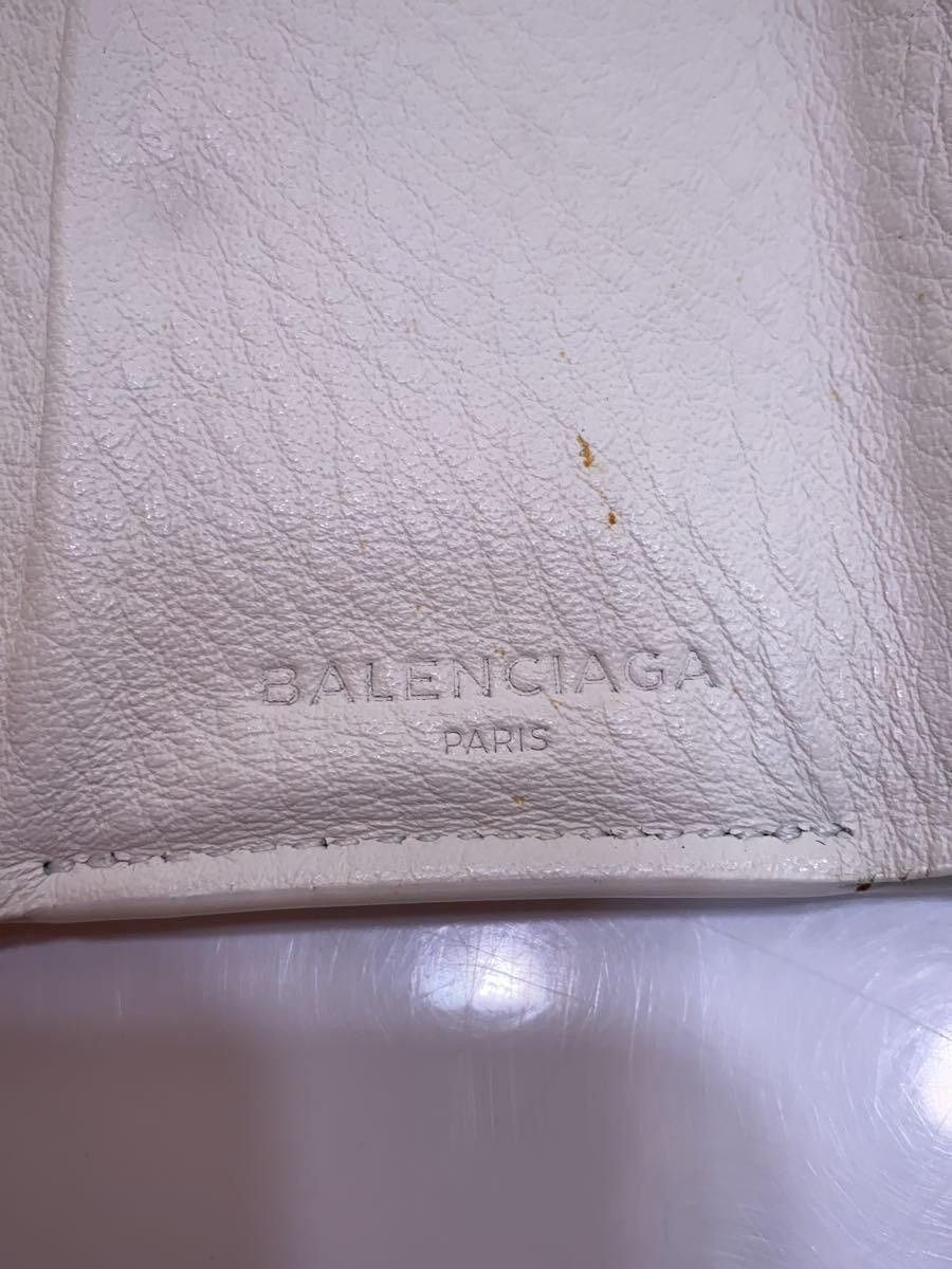 Balenciaga Balenciaga Sheep Leather Tri-Fold Wallet White Size ONE SIZE - 3 Thumbnail