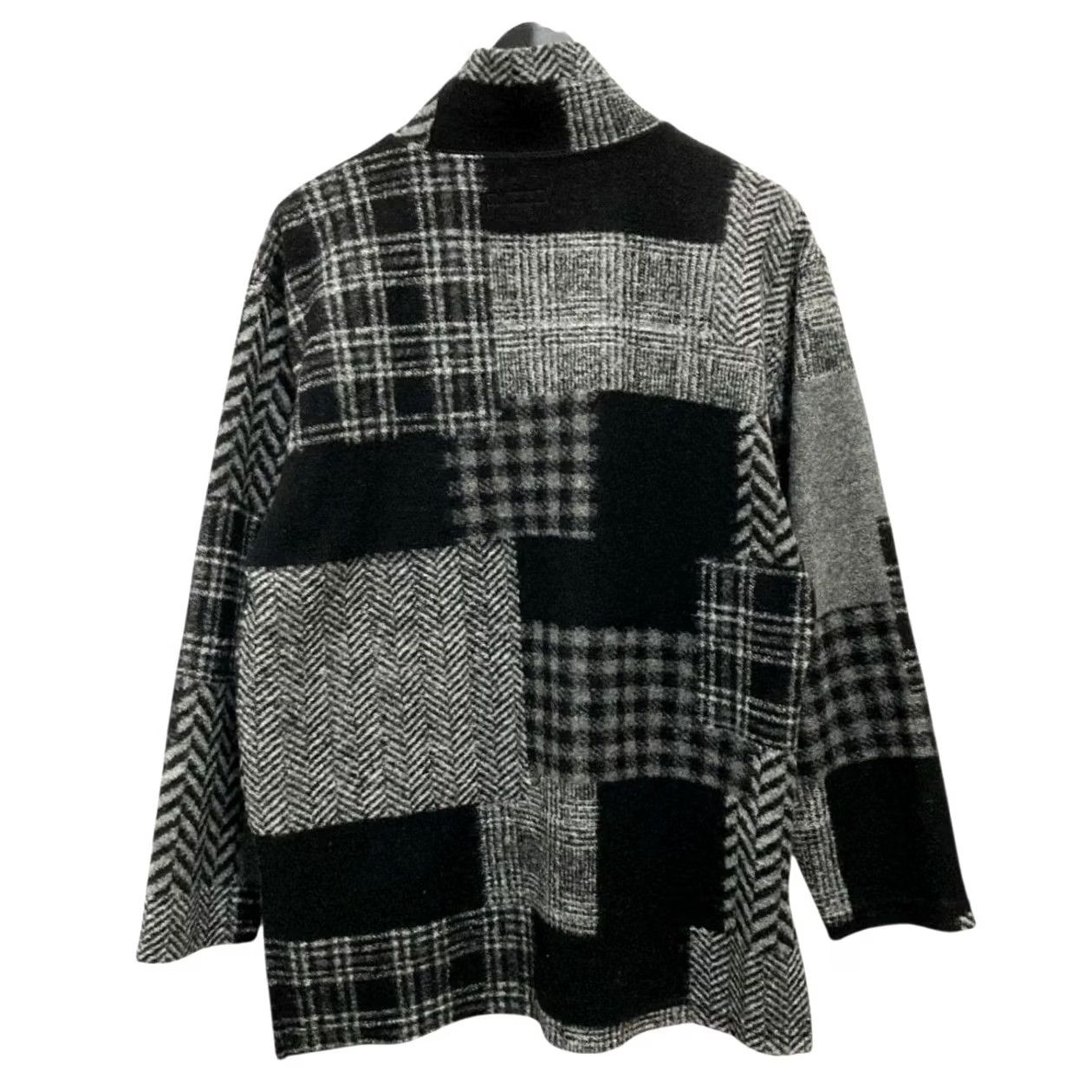 Engineered Garments Engineered Garments Patchwork Knit Jacket Gray×Black Size XS Acrylic Wool Used Size US XS / EU 42 / 0 - 2 Thumbnail