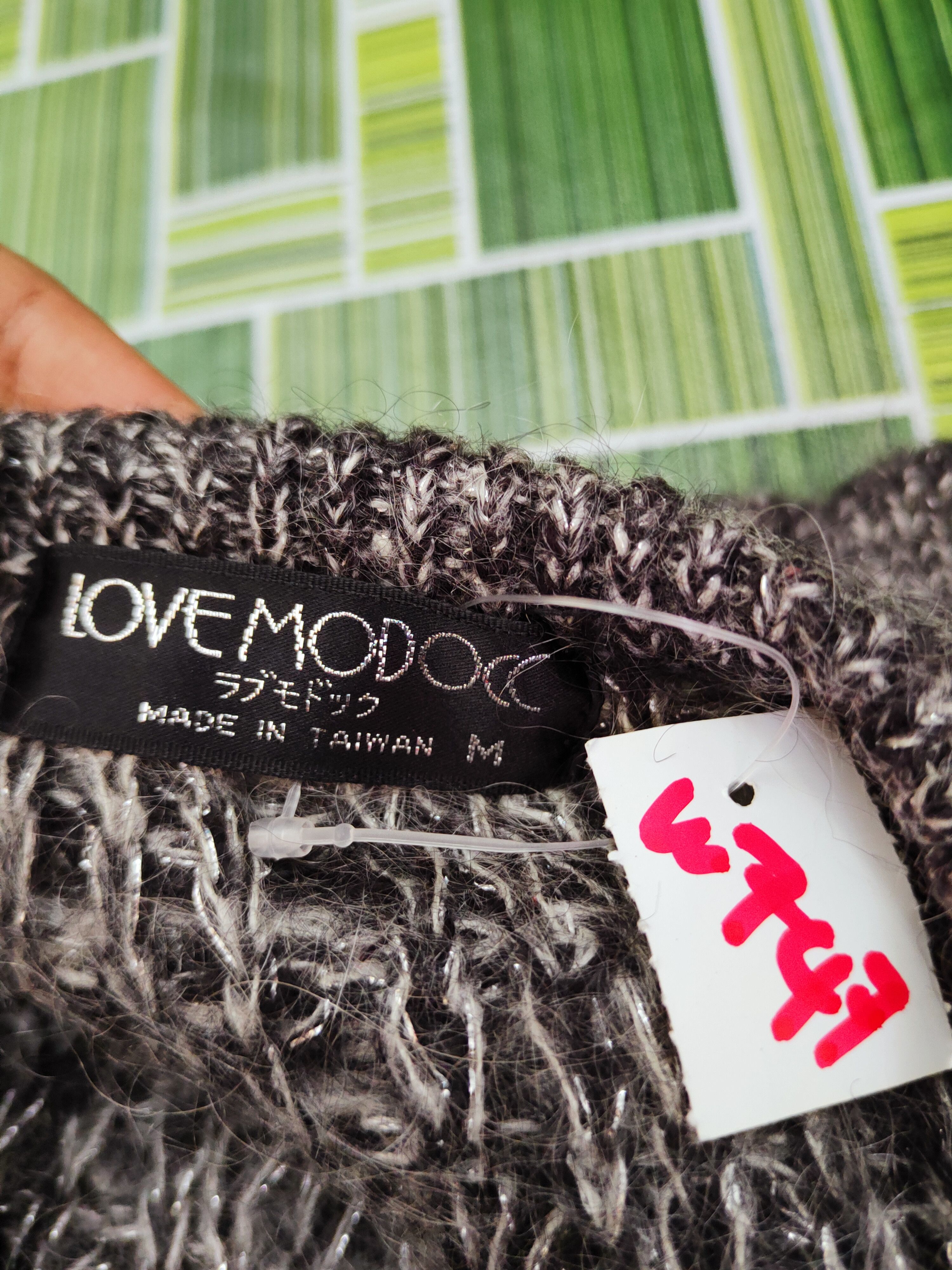 Japanese Brand Love Modocc Black White Knitwear Cardigan #W747 Size M / US 6-8 / IT 42-44 - 13 Thumbnail