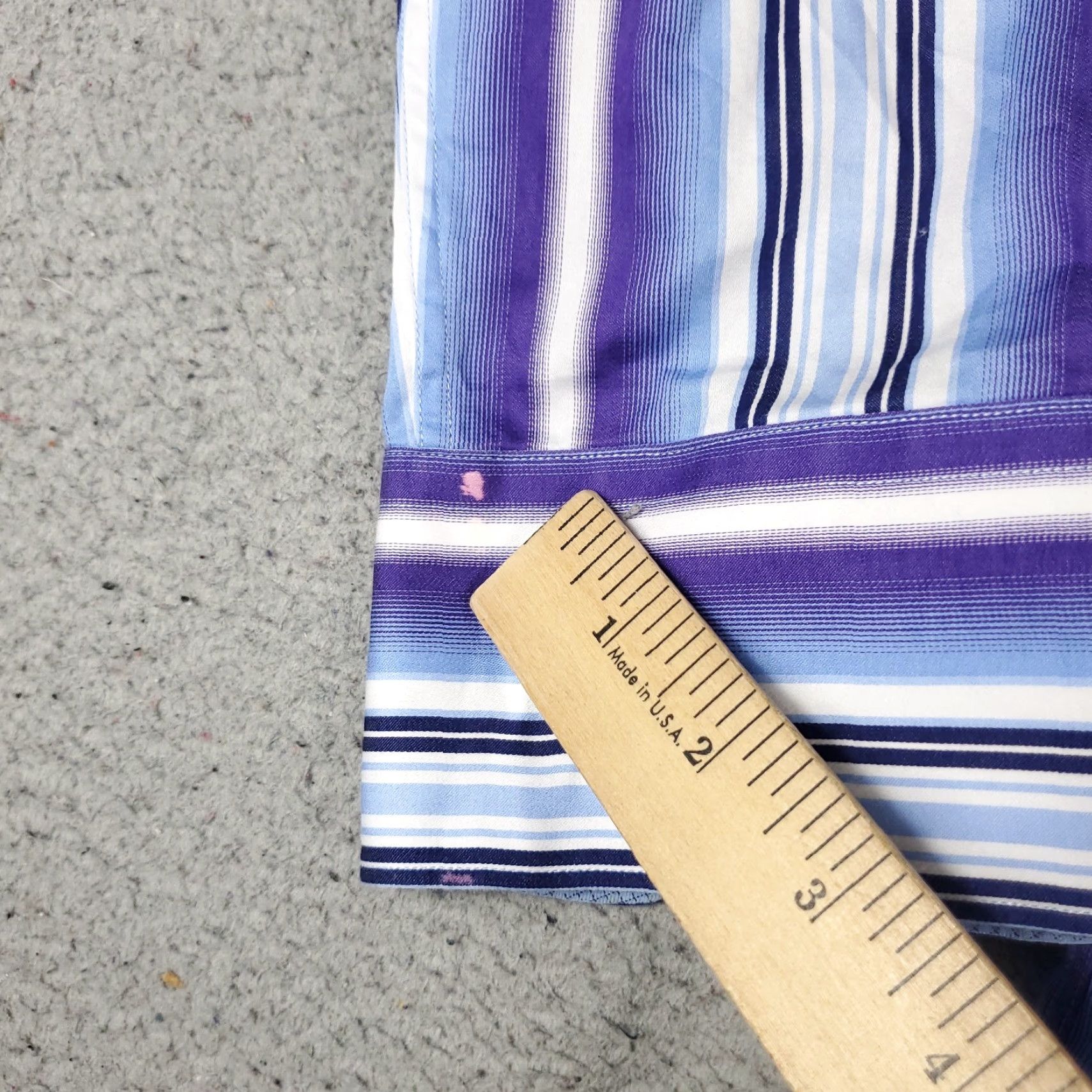 BUGATCHI VINTAGE Bugatchi Uomo Shirt Mens XL Purple Striped Button-Up Long Sleeve Casual Business Formal Size US XL / EU 56 / 4 - 3 Thumbnail