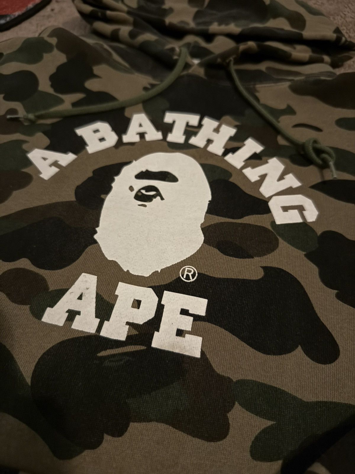 Bape Bape 1st Camo College Pullover Hoodie Size US L / EU 52-54 / 3 - 3 Thumbnail