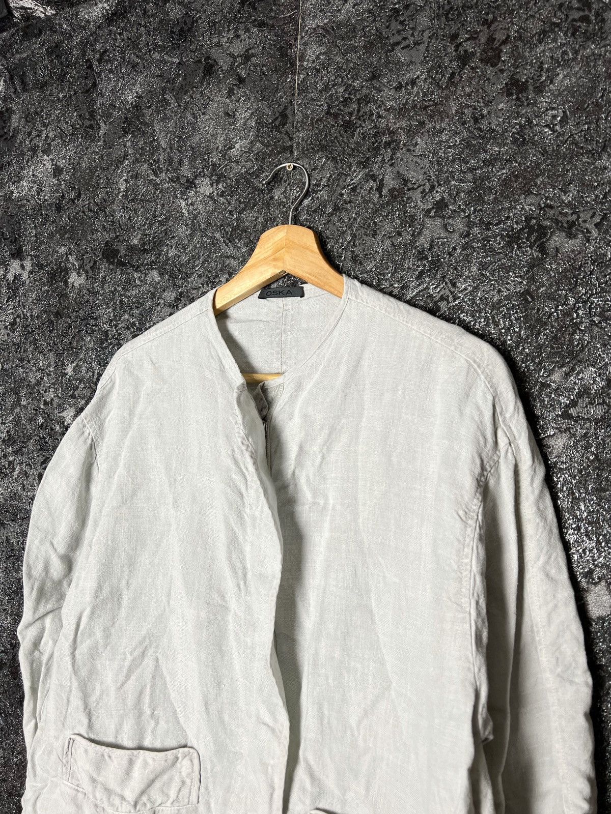 Annette Gortz × Designer Oska Ladies Avant-Garde Linen Blazer Jacket Size 0 Size S / US 4 / IT 40 - 2 Thumbnail