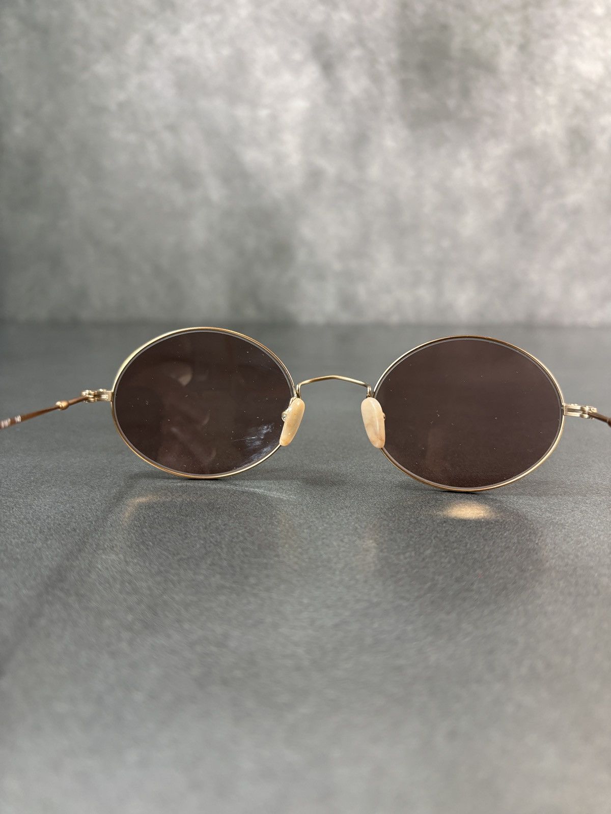 Giorgio Armani 1990s Giorgio Armani Sunglasses 642 Vintage Oval Old Money Size ONE SIZE - 14 Thumbnail