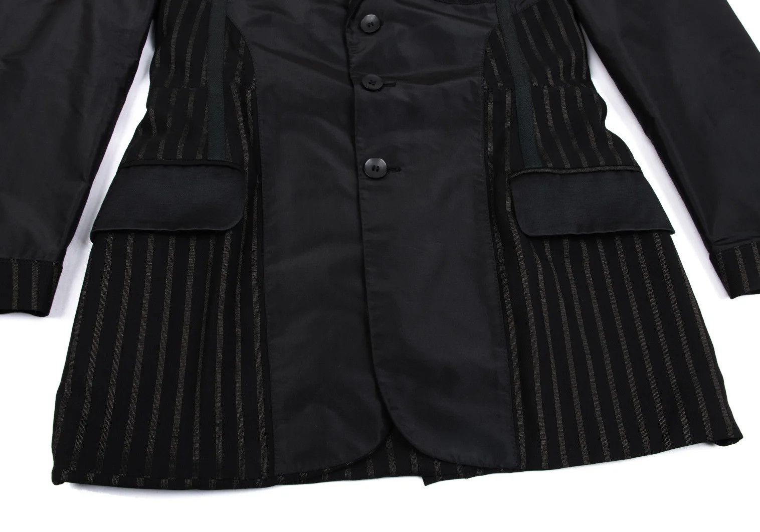 Jean Paul Gaultier Inside-Out Striped Jacket in Black Size 48 Size US M / EU 48-50 / 2 - 8 Thumbnail