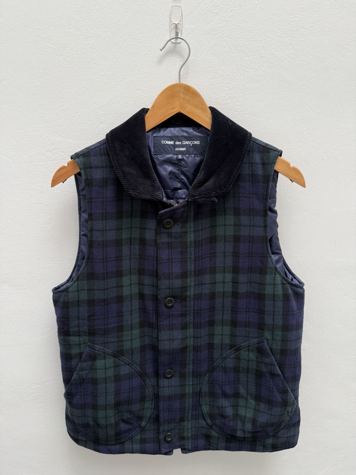 Comme des Garcons Homme CDG Homme AW12 Plaid Padded Vest Size US S / EU 44-46 / 1 - 1 Thumbnail