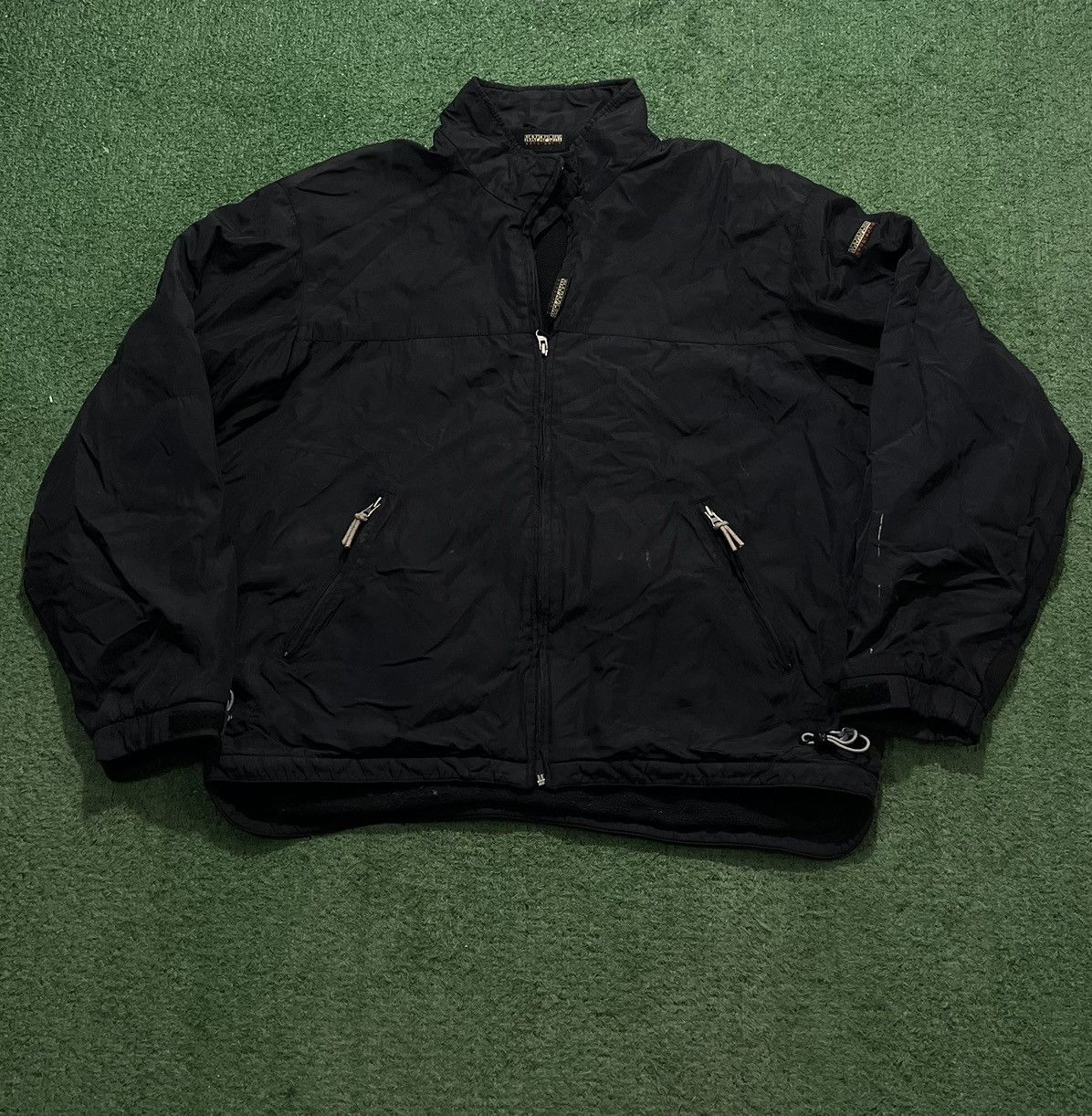 Napapijri Napapijri jacket zipper black vintage puffer vintage polar Size US XL / EU 56 / 4 - 1 Thumbnail