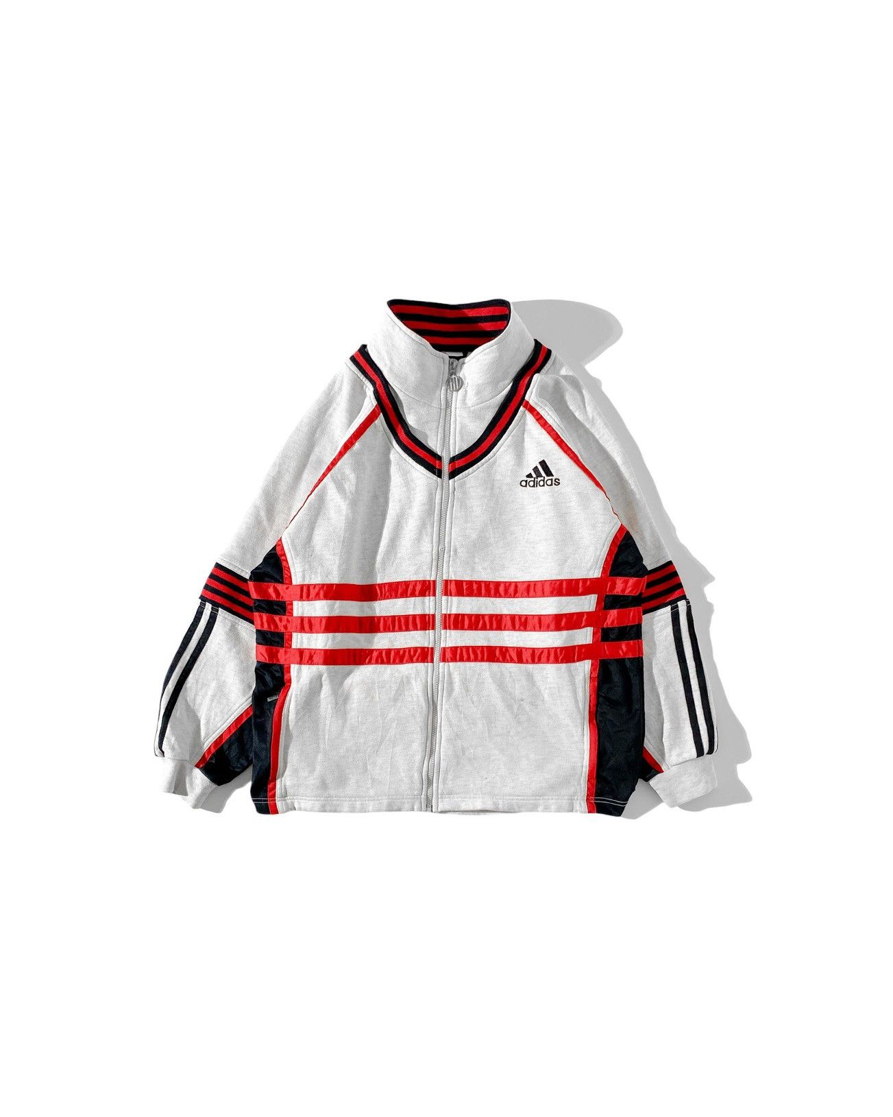Adidas Adidas vintage 90s Zip Up embroidered Tracktop Size US XL / EU 56 / 4 - 1 Thumbnail
