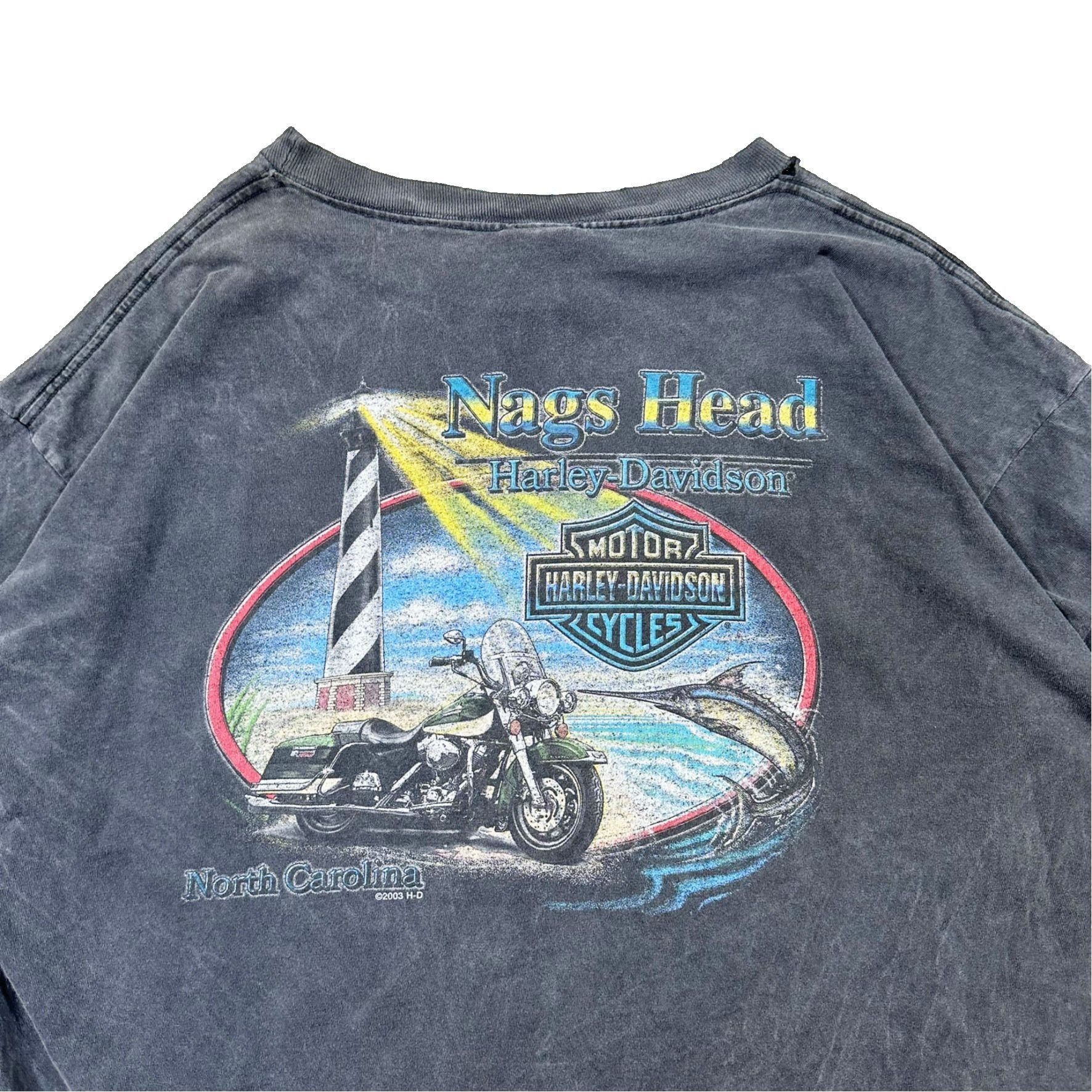 Vintage Vintage 00s Harley Davidson North Carolina Graphic T Shirt Size US XXL / EU 58 / 5 - 4 Thumbnail