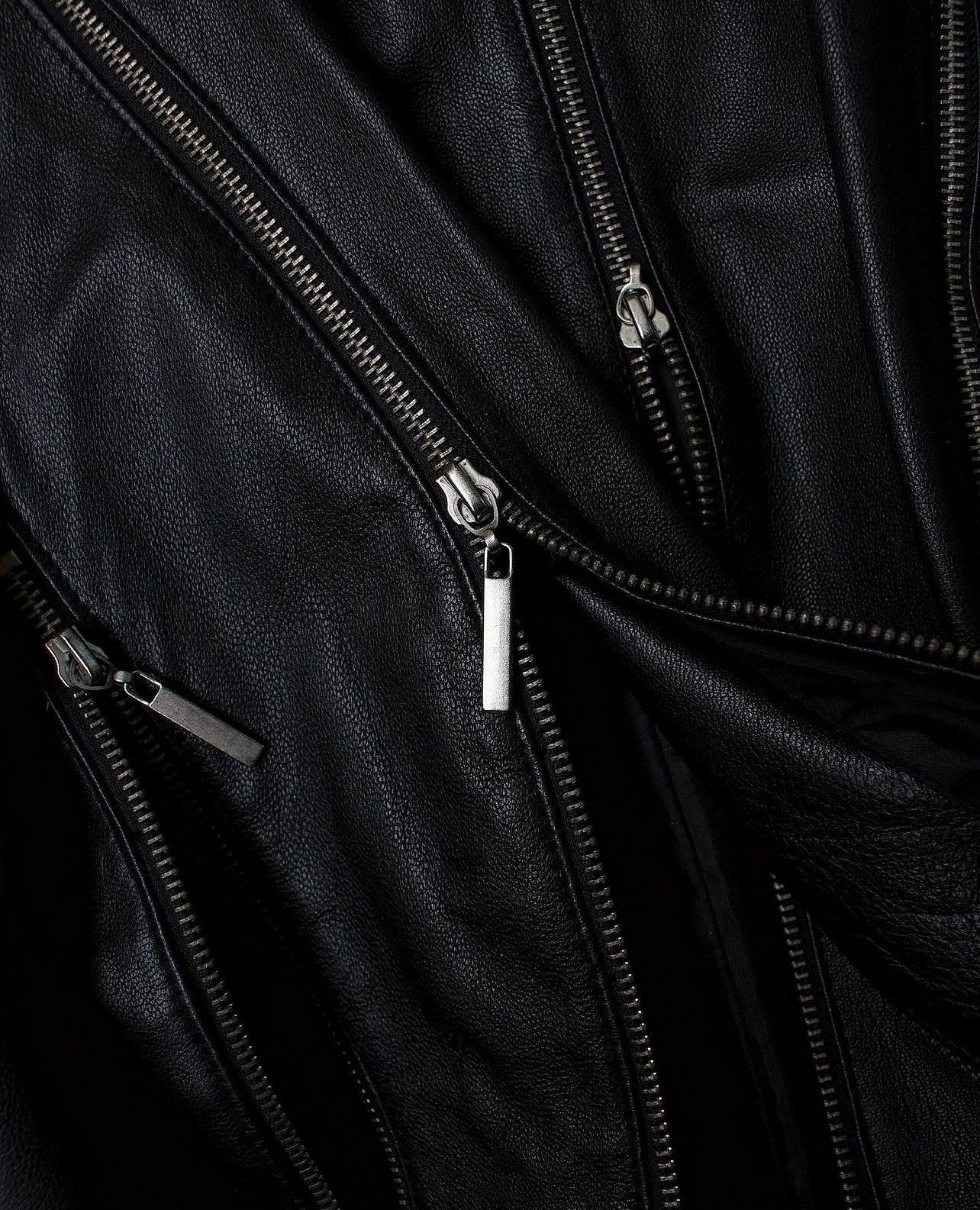 Designer Vintage Y2K Apanage Multi-zip Moto Leather Jacket Size US S / EU 44-46 / 1 - 3 Thumbnail