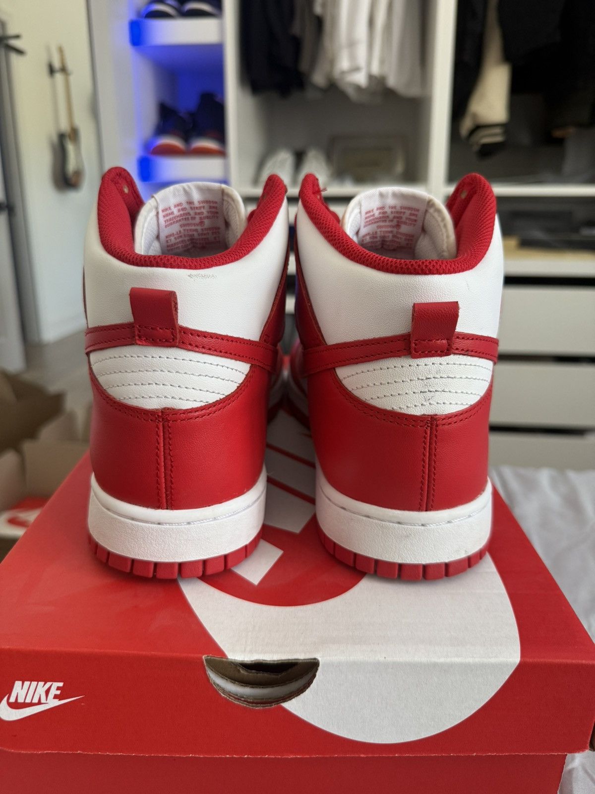 Nike Nike Dunk High University Red Size US 12 / EU 45 - 9 Thumbnail