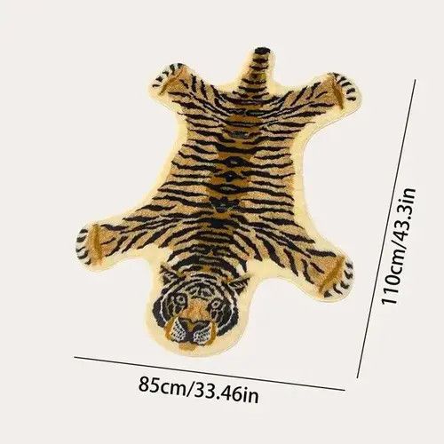 Japanese Brand Carpet Imitation Tiger Size ONE SIZE - 2 Thumbnail