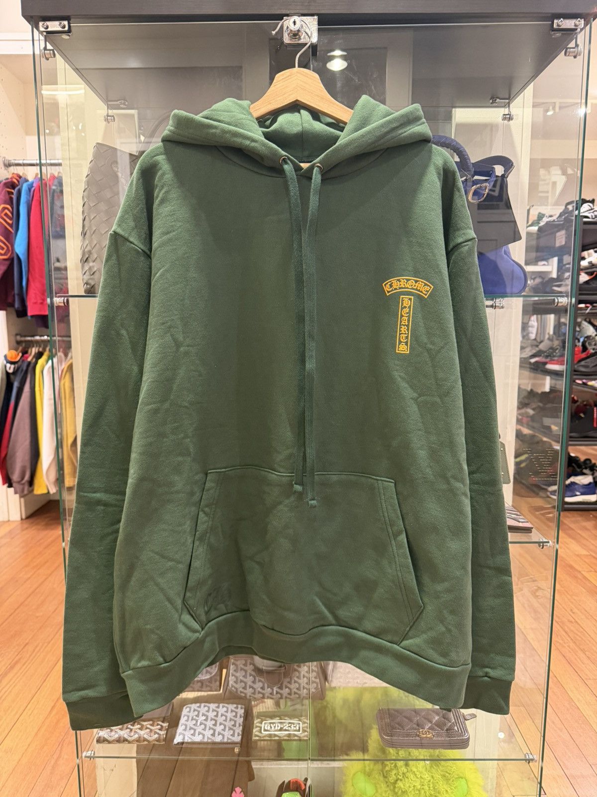 Chrome Hearts Chrome Hearts T Bar Hoodie - Green Size US L / EU 52-54 / 3 - 1 Thumbnail