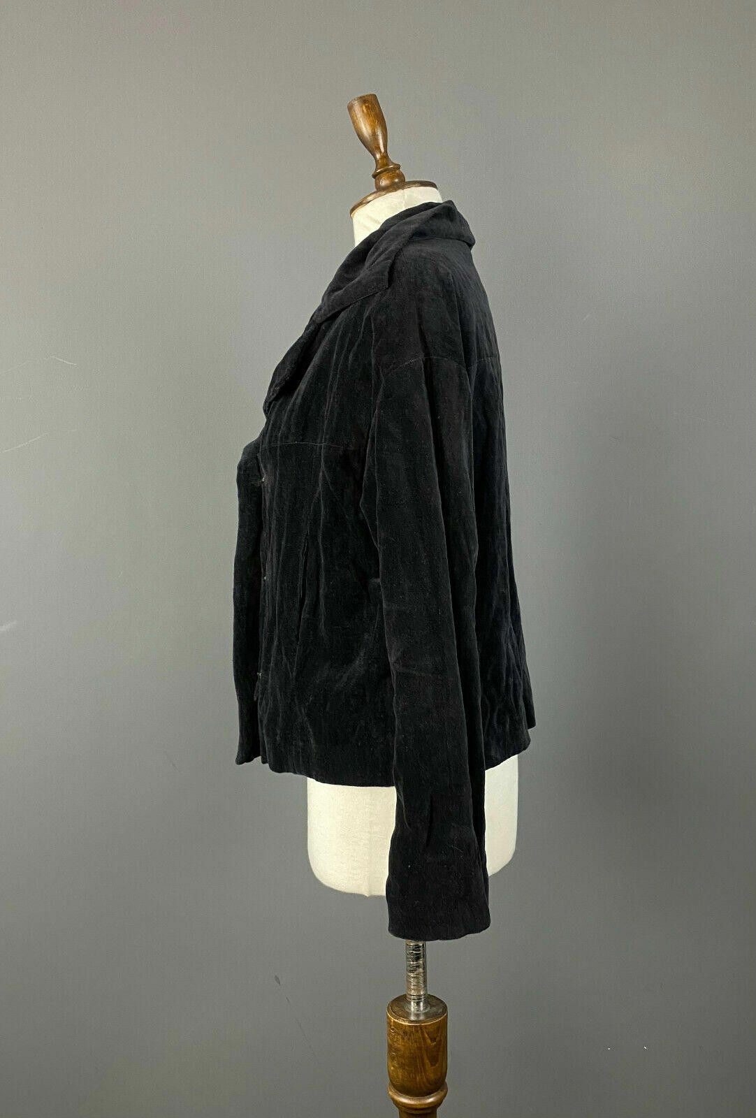 Designer Ladies Annette Gortz Designer Black Collared Jacket Size 40 Size M / US 6-8 / IT 42-44 - 5 Thumbnail