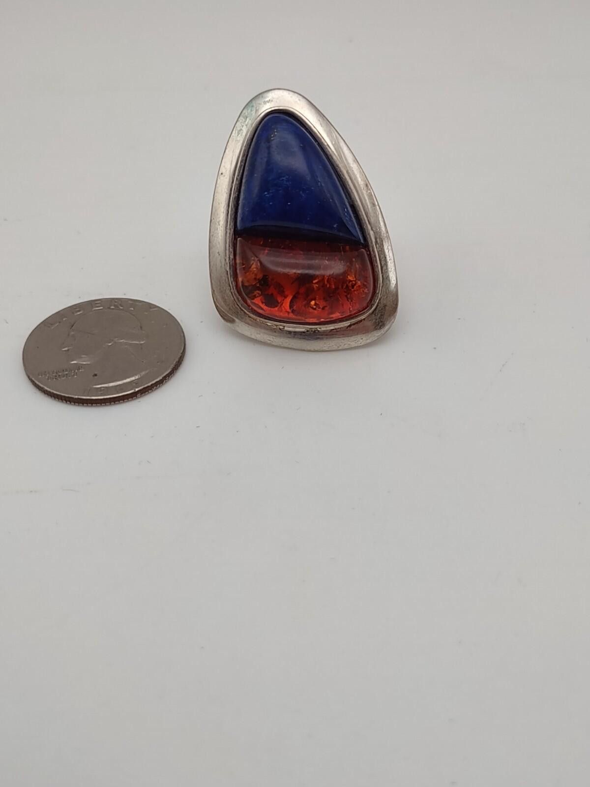 Other DTR Jay King Amber Lapis 925 Set Bracelet Pendant Ring Sz 7 Size ONE SIZE - 9 Thumbnail