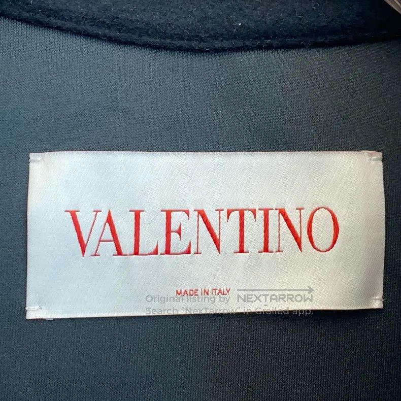 Valentino Valentino Black and white twill striped woolen coat Size M / US 6-8 / IT 42-44 - 4 Thumbnail