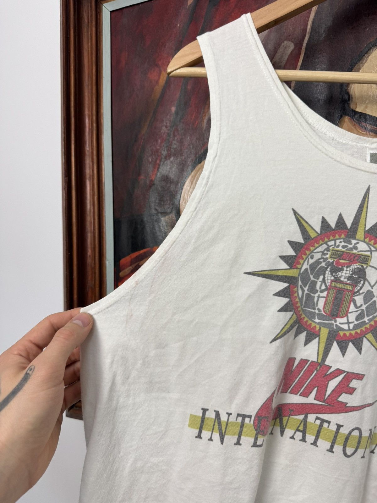 Nike Nike International Vintage 90s Sleeveless Tank Top Tee Rare Size US M / EU 48-50 / 2 - 6 Thumbnail