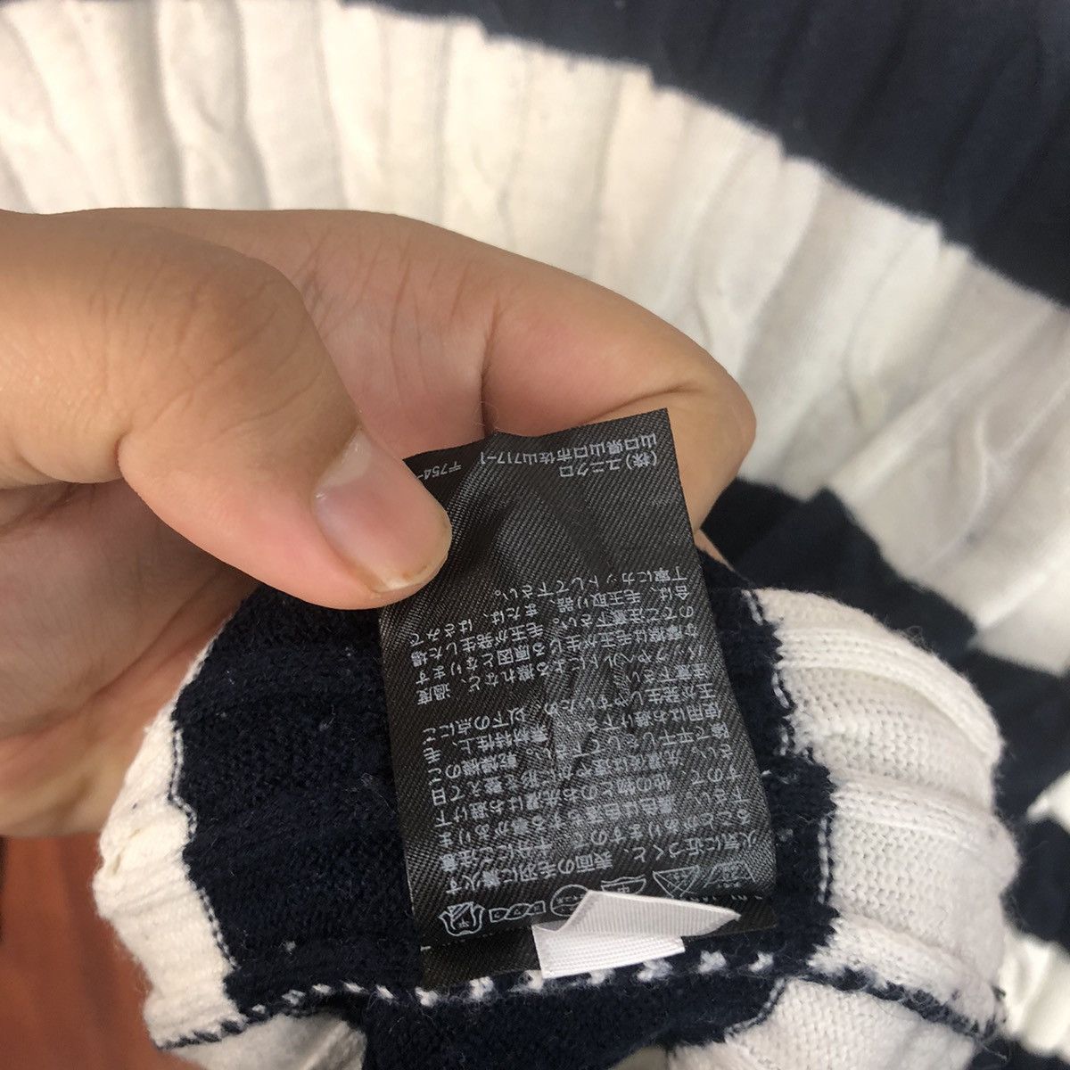 Homespun Knitwear × Solid and Striped Uniqlo Stripe vintage japan Dark Blue Knitwear #7494 Size XL / US 12-14 / IT 48-50 - 11 Thumbnail