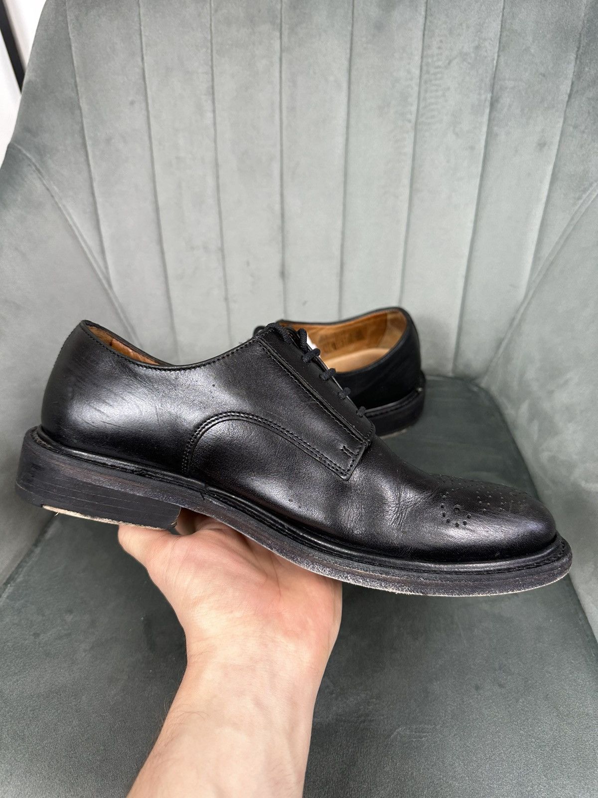 Erdem × H&M × If Six Was Nine ERDEM x H&M Perforated Derby Shoes Unisex Leather Brogues 42 Size US 9 / EU 42 - 6 Thumbnail