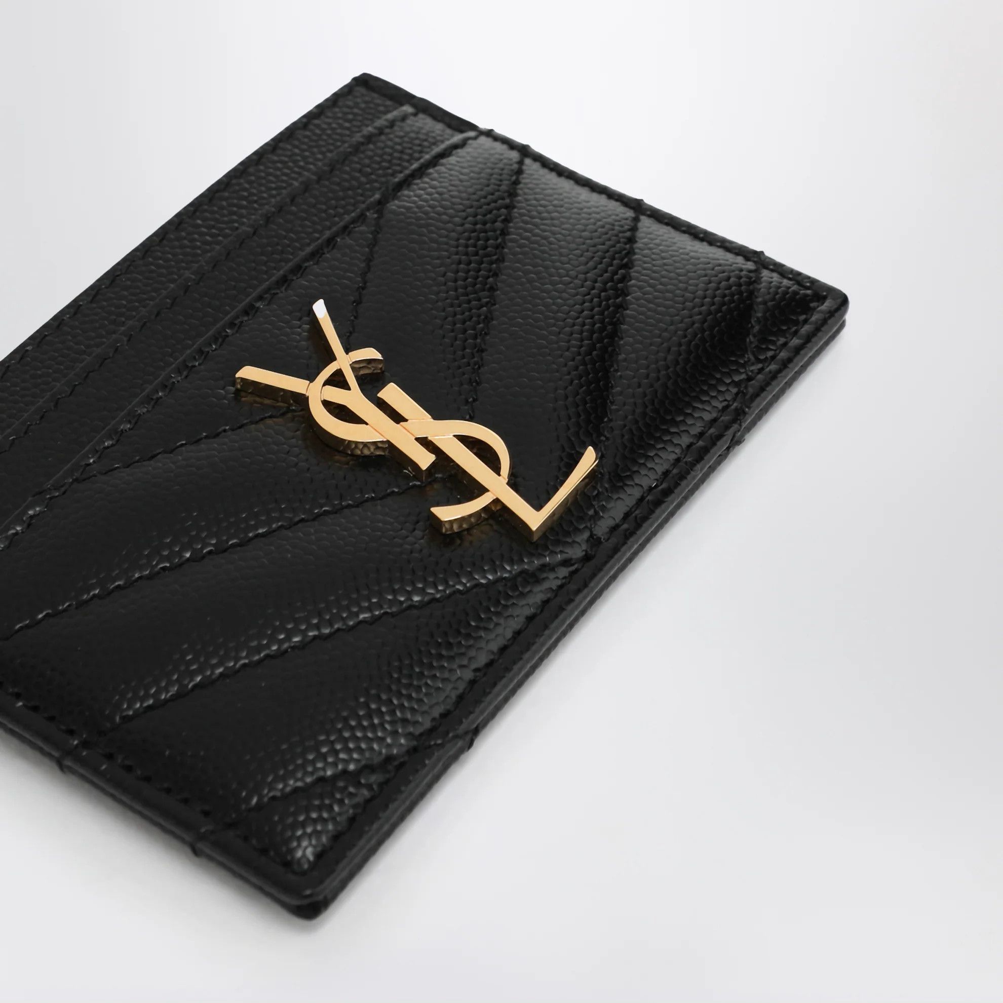 Saint Laurent Paris o1d2blof0526 Size : OS / Cassandre Cardholder in Black Size ONE SIZE - 3 Thumbnail