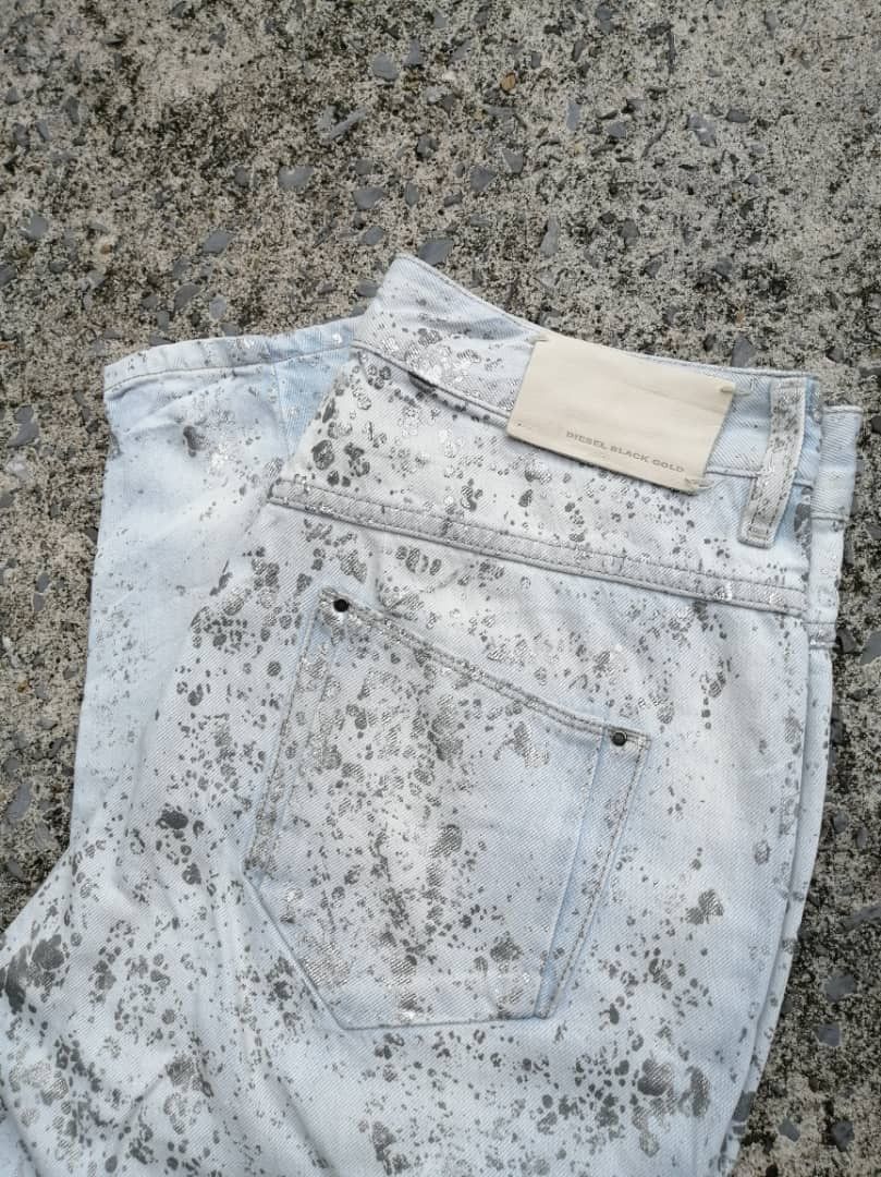 Diesel Black Gold Diesel Black Gold Painted Splash Denim Jeans Size US 28 / EU 44 - 10 Thumbnail