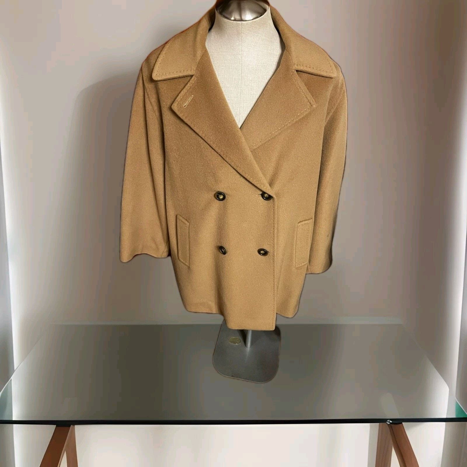 Cinzia Rocca Cinzia Rocca 3/4 Women's OverCoat Camel Color Size XXL / US 16-18 / IT 52-54 - 1 Thumbnail