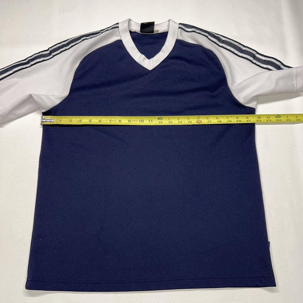 No Fear × Vintage VTG No Fear Jersey Shirt Blue White Short Sleeve Stripe Y2K Size US M / EU 48-50 / 2 - 15 Thumbnail