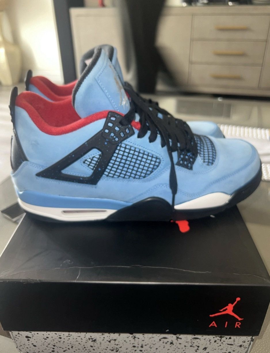 Jordan Brand × Travis Scott Nike Air Jordan 4 Retro Travis Scott Cactus Jack University Size US 12 / EU 45 - 2 Thumbnail