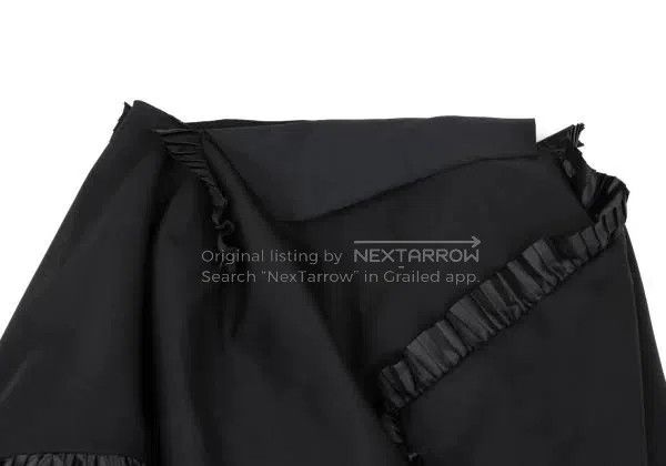 Comme des Garcons Comme Des Garcons size S Black Retro 3D Lace Hem Skirt Size 22" - 4 Thumbnail