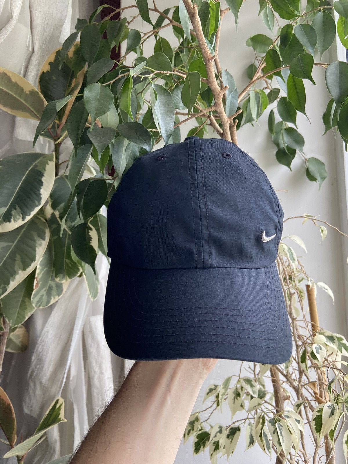 Nike × Vintage Nike Vintage Cap Small Metal Logo Y2K Swoosh Size ONE SIZE - 2 Thumbnail