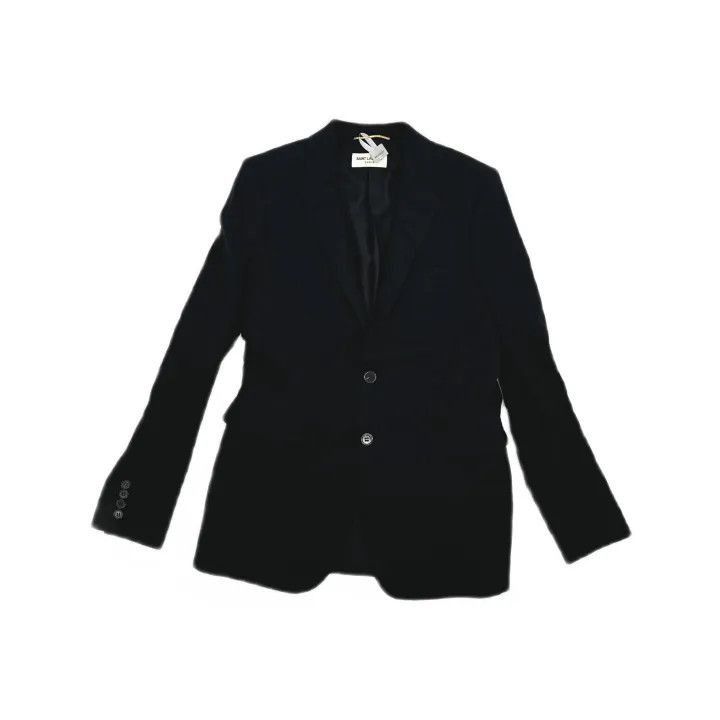 Saint Laurent Black Slim Fit Blazer -2507