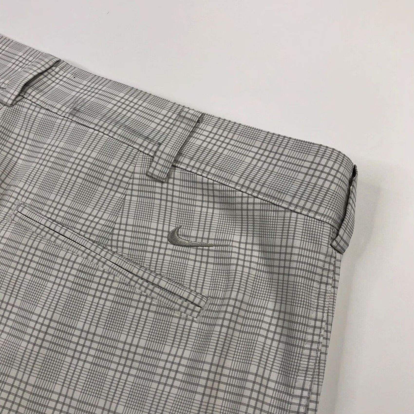 Nike Nike Golf Chino Shorts Blue Plaid Polyester Stretch Flat Front Belt Loops 11" Mens 36 Size US 36 / EU 52 - 2 Thumbnail