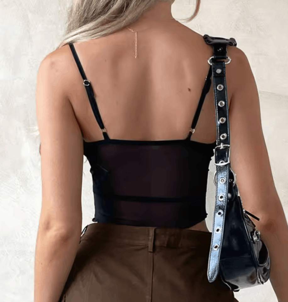 Other Summer Black Crop Top Size S / US 4 / IT 40 - 2 Thumbnail